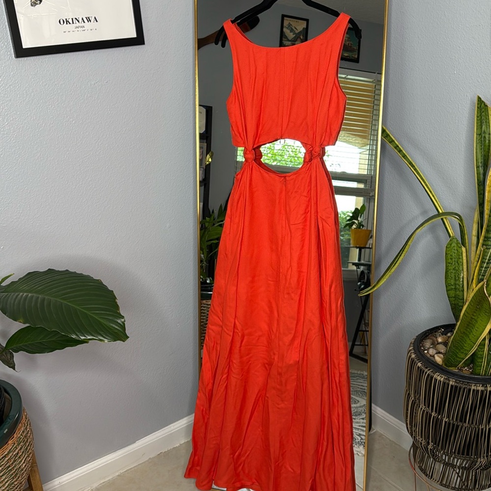Bondi Born Tenerife Cut Out Maxi Dress in Viscose Rayon Blend - Picture 7 of 7